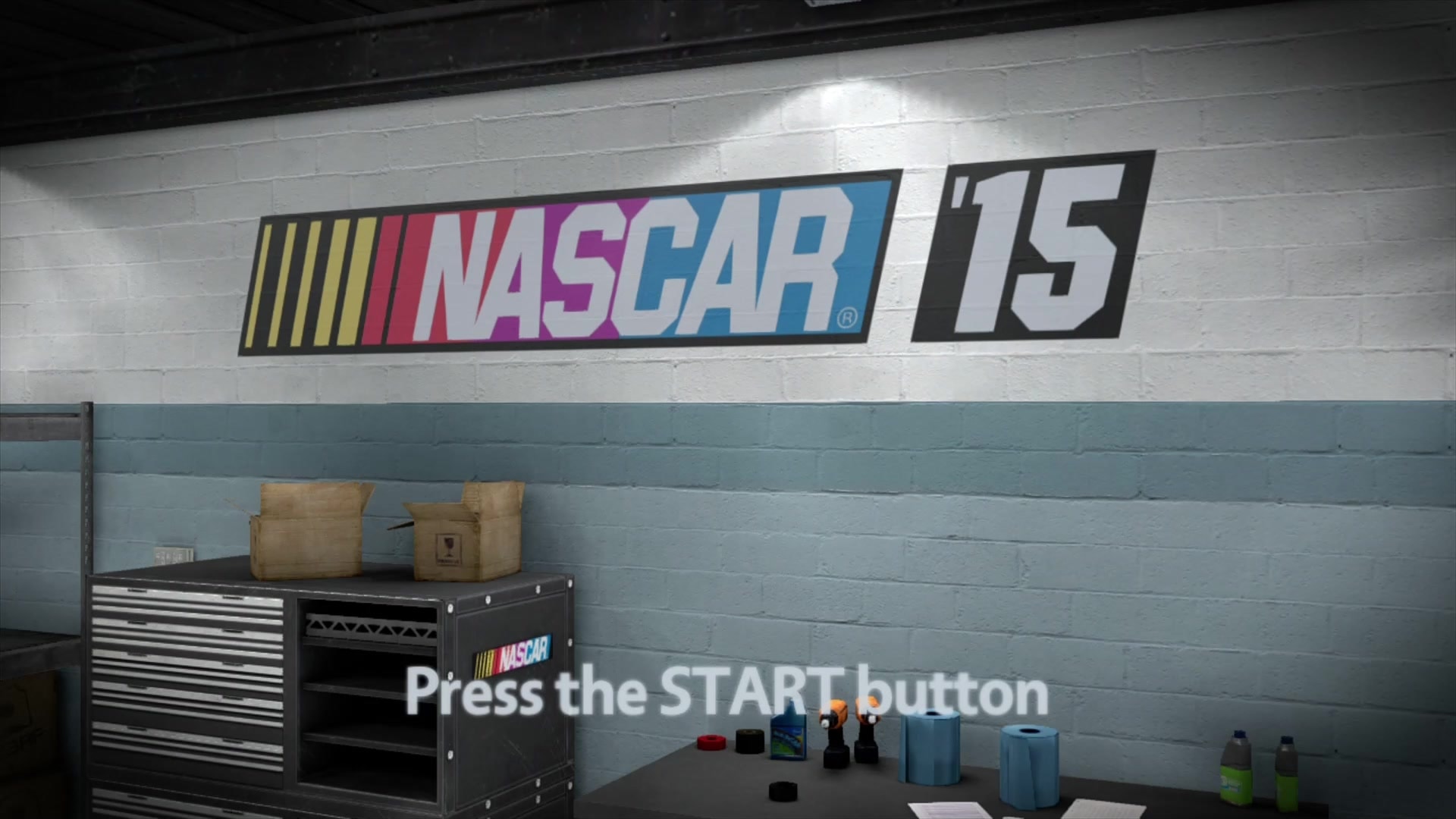 NASCAR 15 [Victory Edition] title screen for Xbox 360
